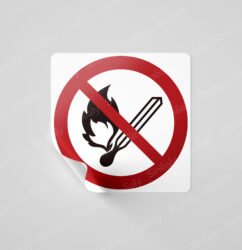 P003 - Interdiction de fumer et d'utiliser toute flamme nue ; le feu, toute source d'ignition nue et le fait de fumer sont interdits.