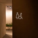 LINEA – Toilettes accessibles aux femmes – Plaque Inox – Image 3